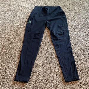 University of Miami Black High-Waisted Leggings